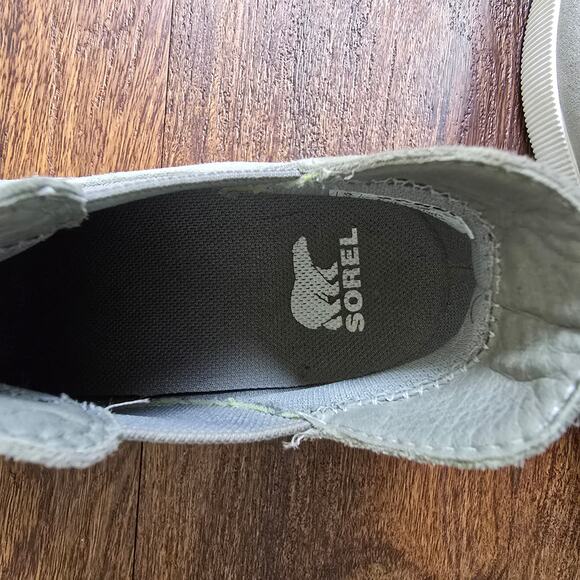 SOREL Out N About Slip on Wedge - Chrome Grey/White - Suede - Size 6 - Picture 10 of 12
